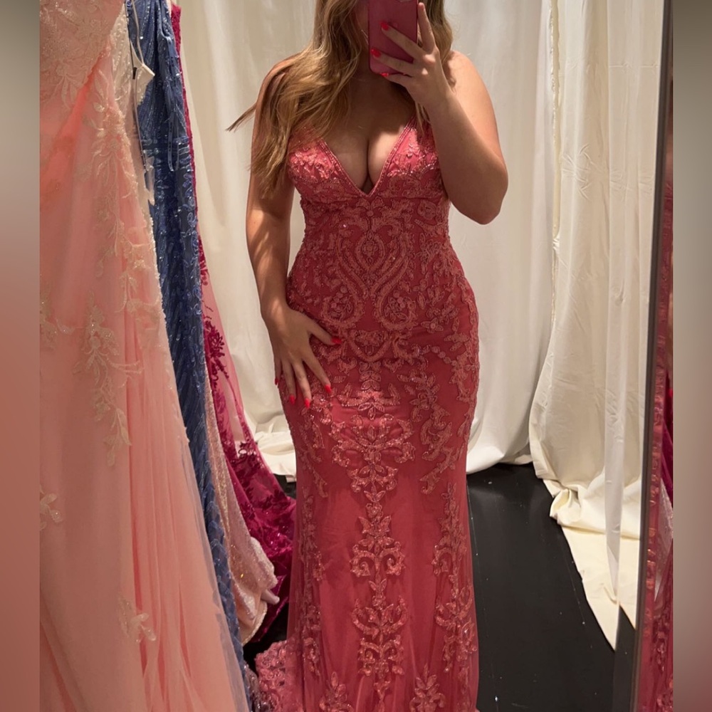 SHERRI HILL BEADED PROM DRESS 54329